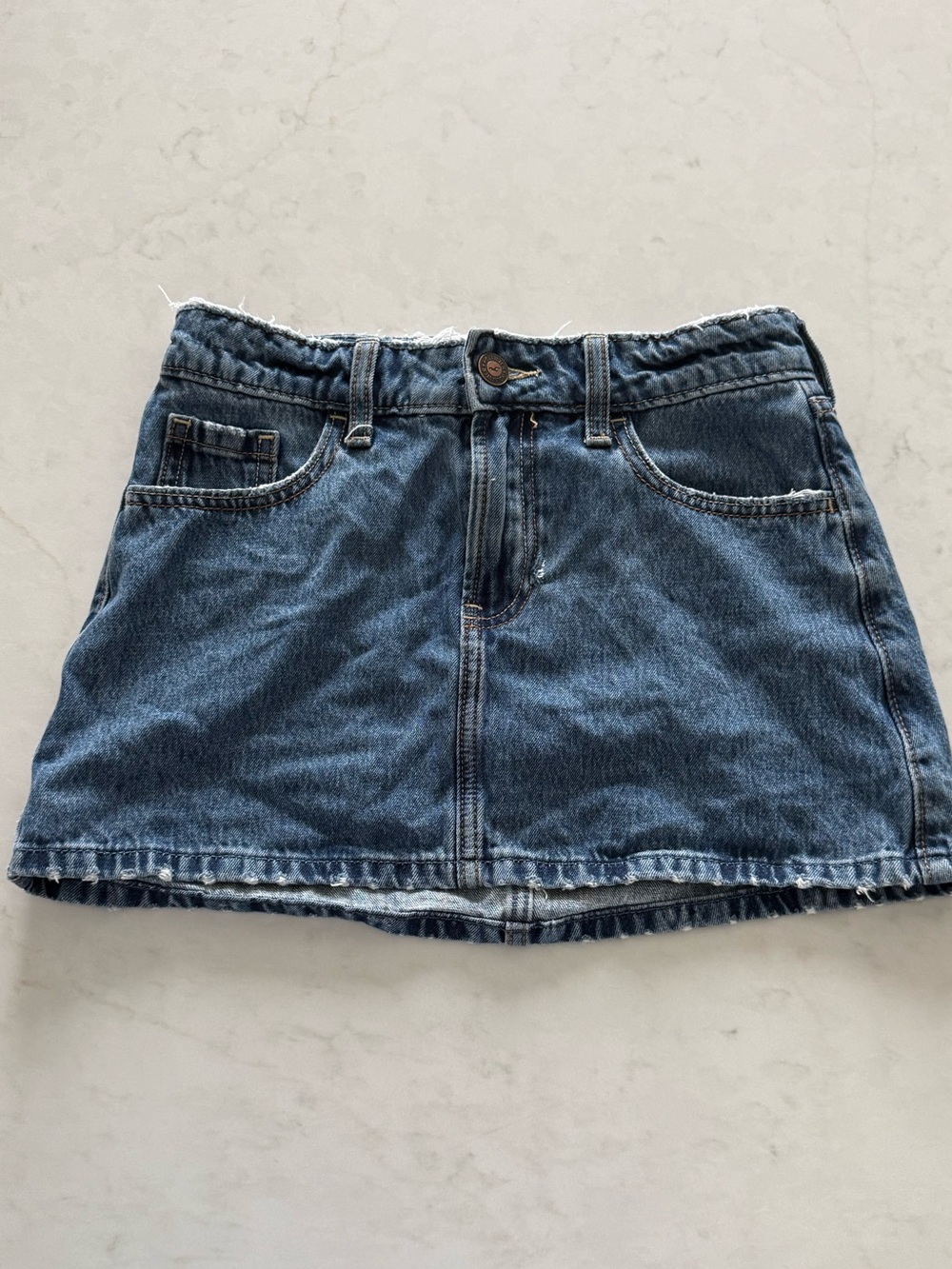 Hollister Blue Denim Mini Skirt